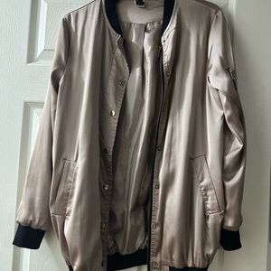 Satin bomber jacket